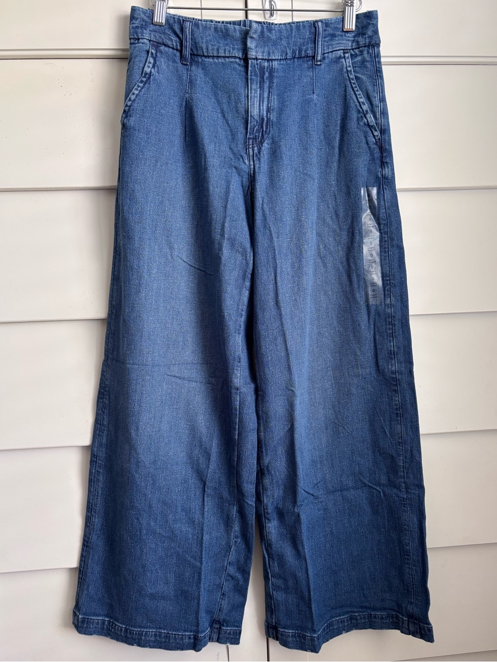 American Eagle Dreamy Drape Super High-Rise Baggy Wide Leg Jeans 0 Short